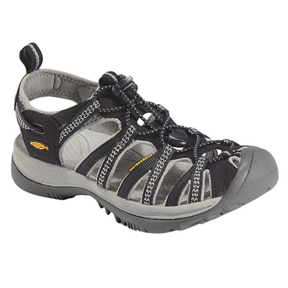 Keen Whisper Women's Waterproof Sandals Size 9 Gray Black 1008448